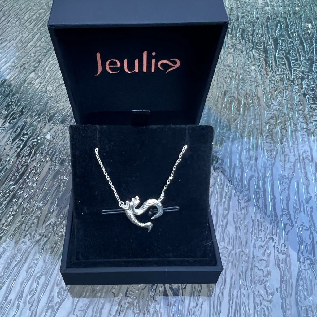 Sterling Silver Dainty New Mermaid Necklace.